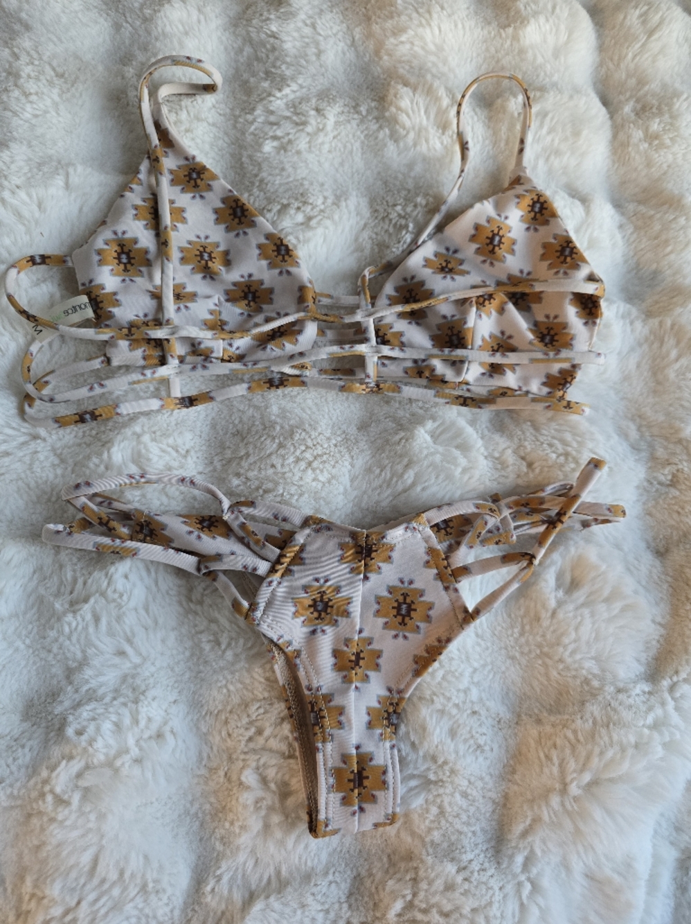 Montce Swim Bikini Set Aztec pattern - Picture 2 of 4